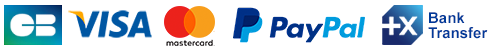 Visa, Mastercard, Paypal, Bank transfer